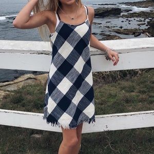 Target women’s Navy and white checkered dress